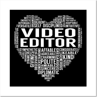 Video Editor Heart Posters and Art